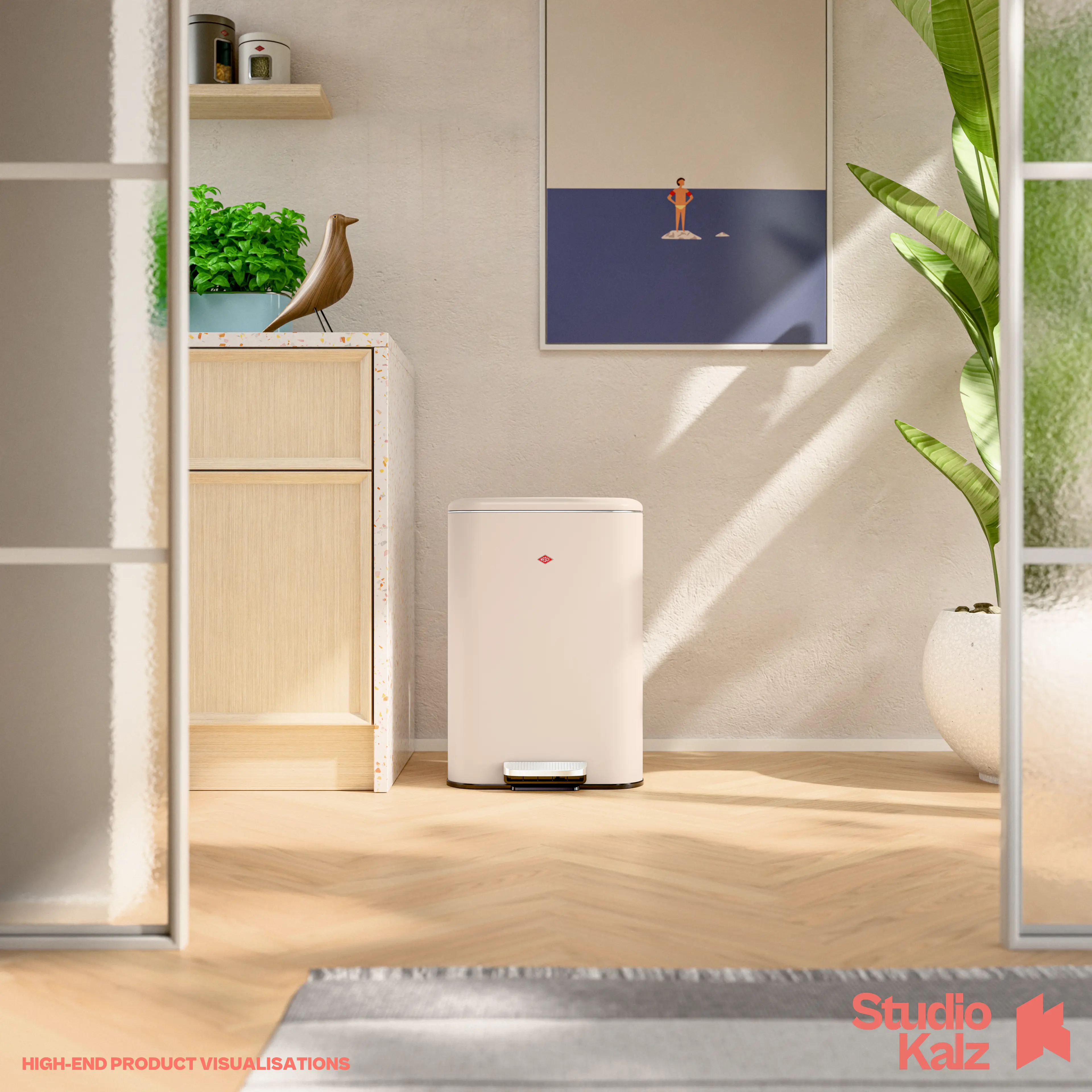 3D-Milieu Cube Boy einer Wesco Produktszene
