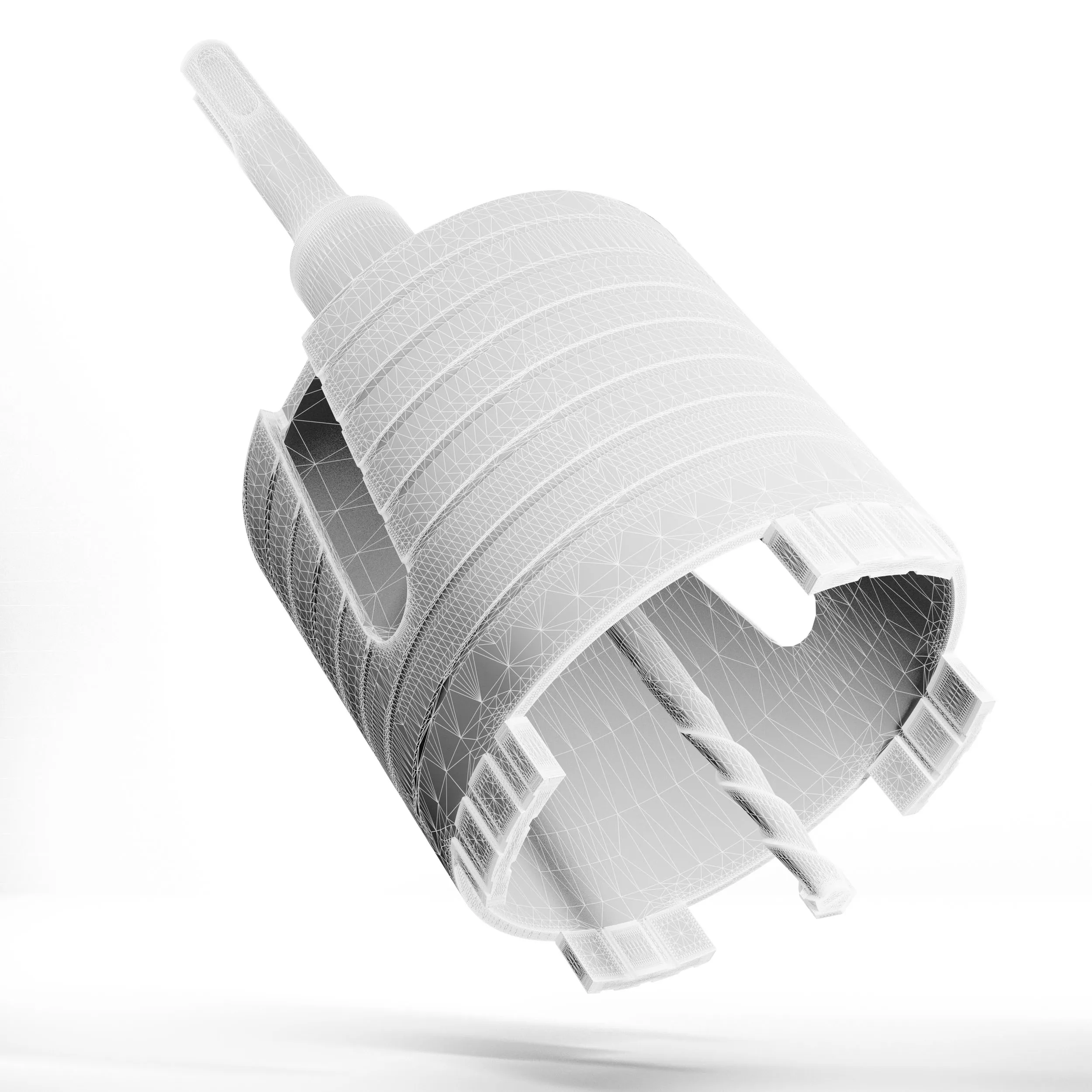 3D-Produktvisualisierung eines Diamant-Dosenbohrers für Produktvision