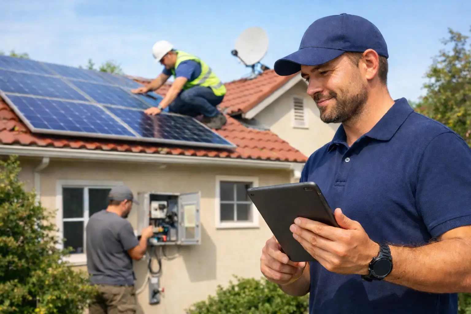 Kontrola fotovoltaické elektrárny po získání dotace