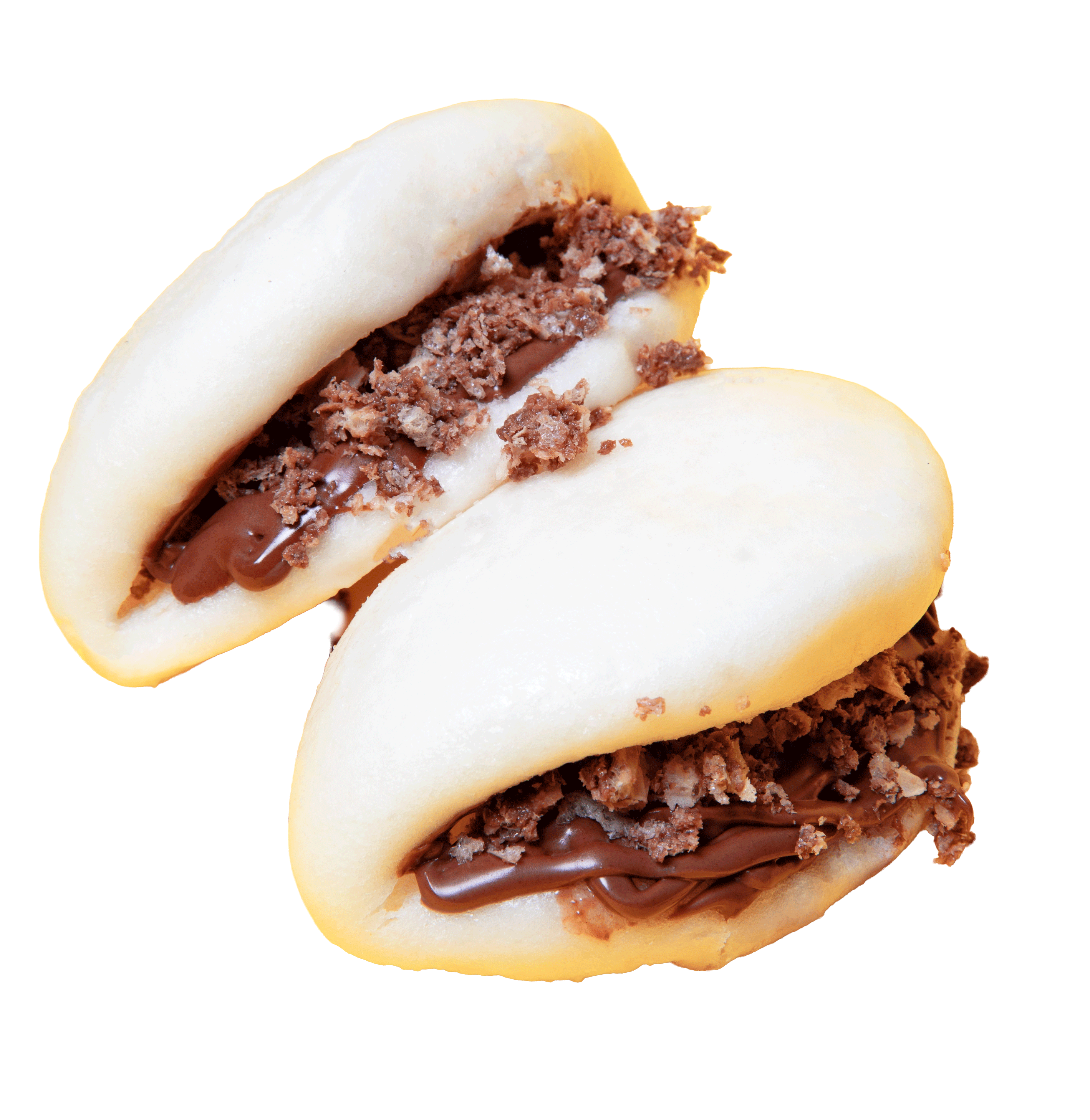Bao alla nutella con Wafer sbriciolati
