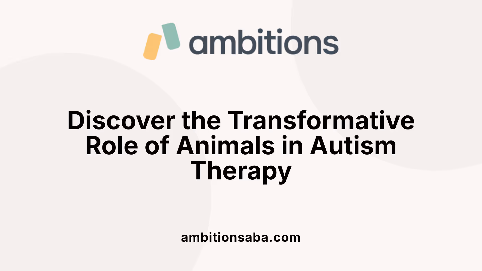 Discover the Transformative Role of Animals in Autism Therapy