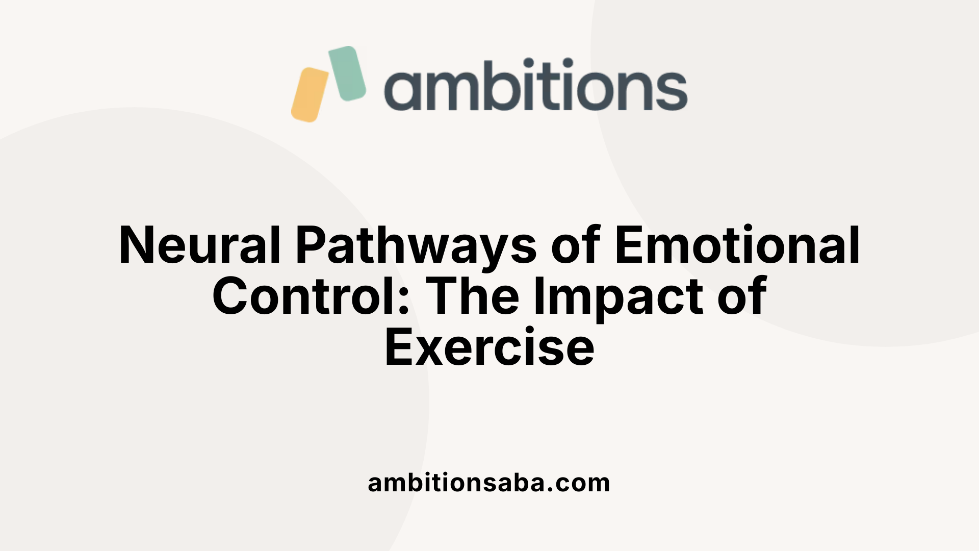 Neural Pathways of Emotional Control: The Impact of Exercise