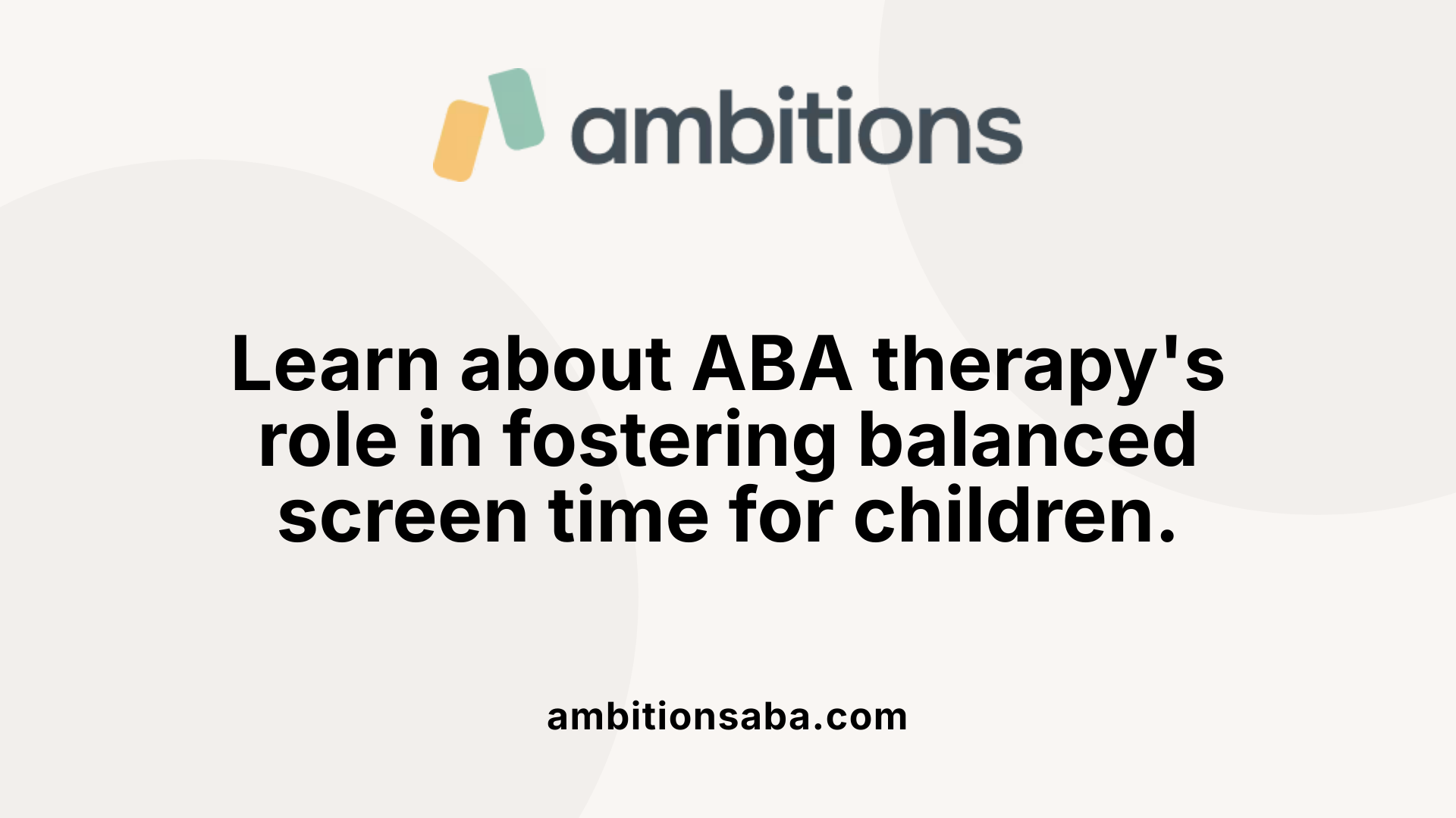 Learn about ABA therapy's role in fostering balanced screen time for children.