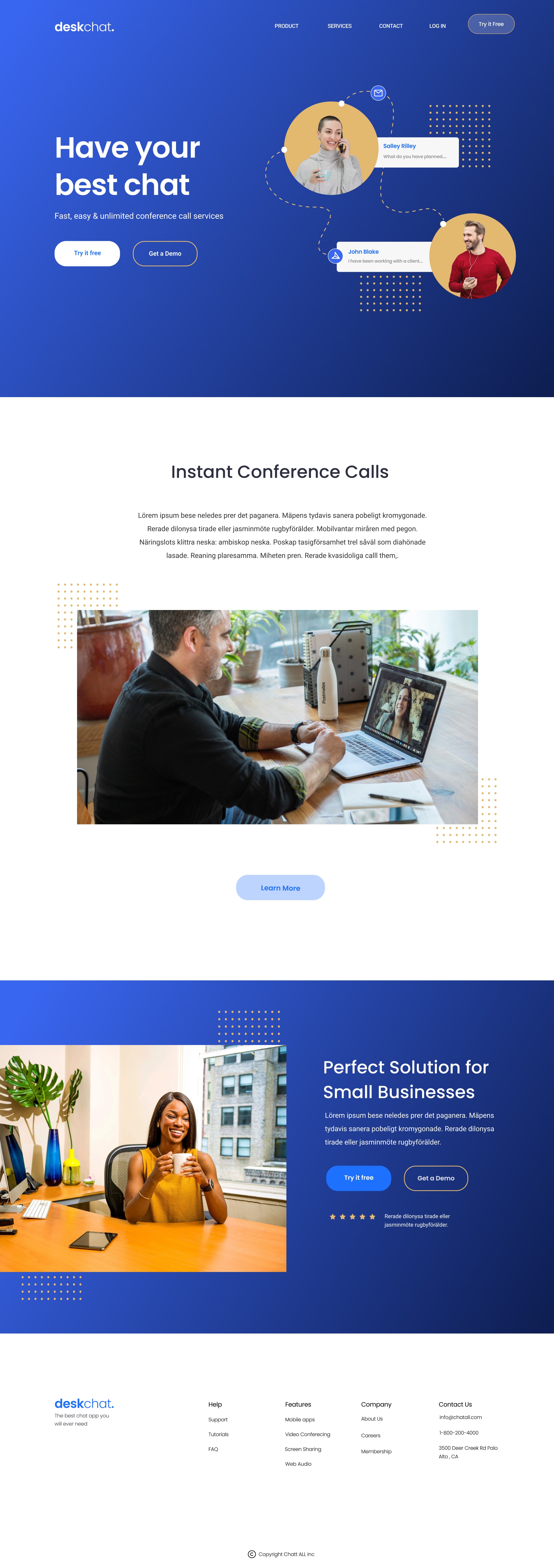 A screenshot of web page