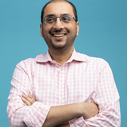 a headshot of Haris Ikram