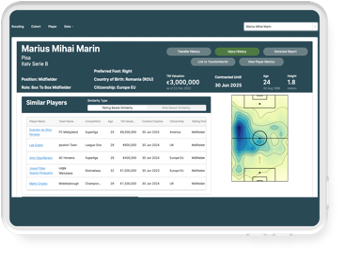 Computer screen with data
