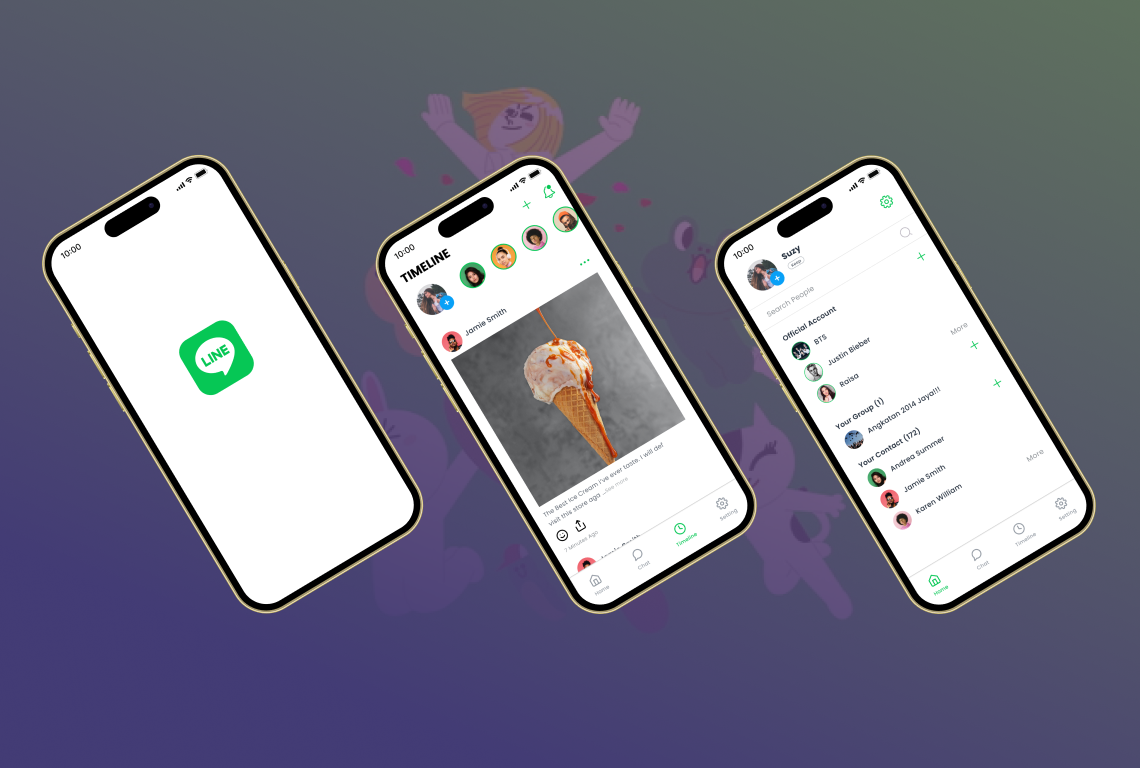 Case study for LINE Messenger made by Sila Putri.