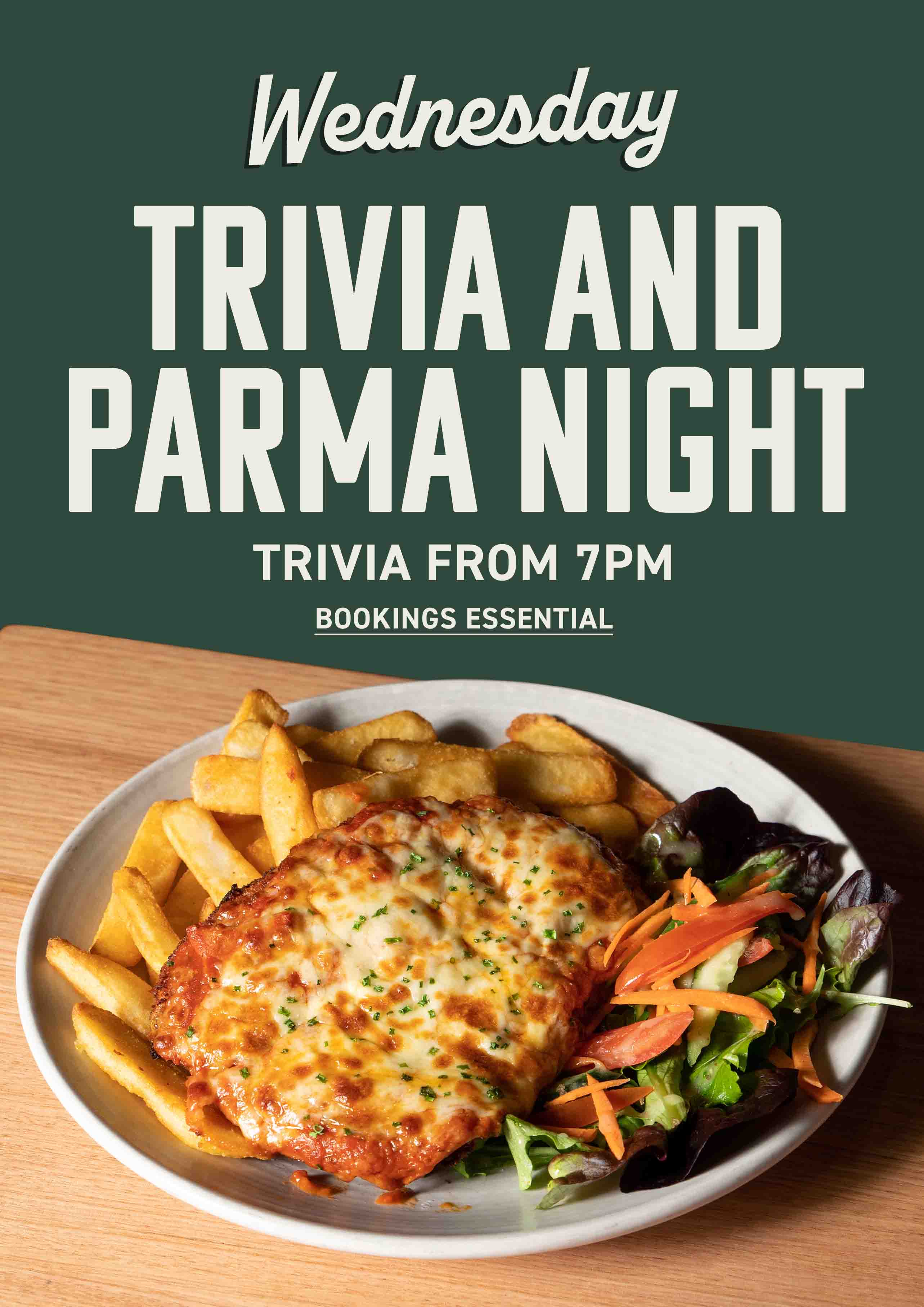 Wednesday Parma Night