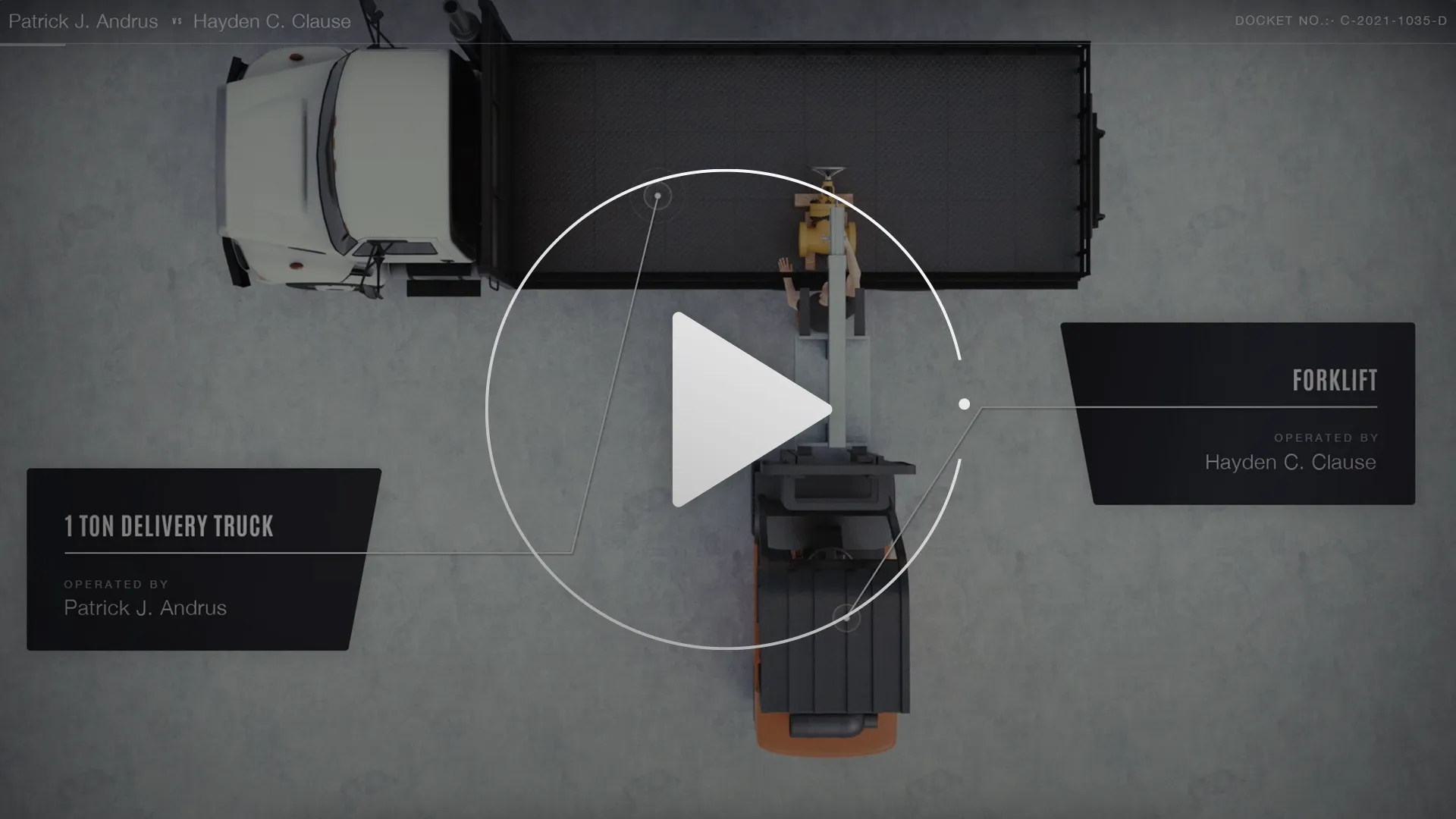 Trial Court Case Accident Reconstruction 3D Animation Video