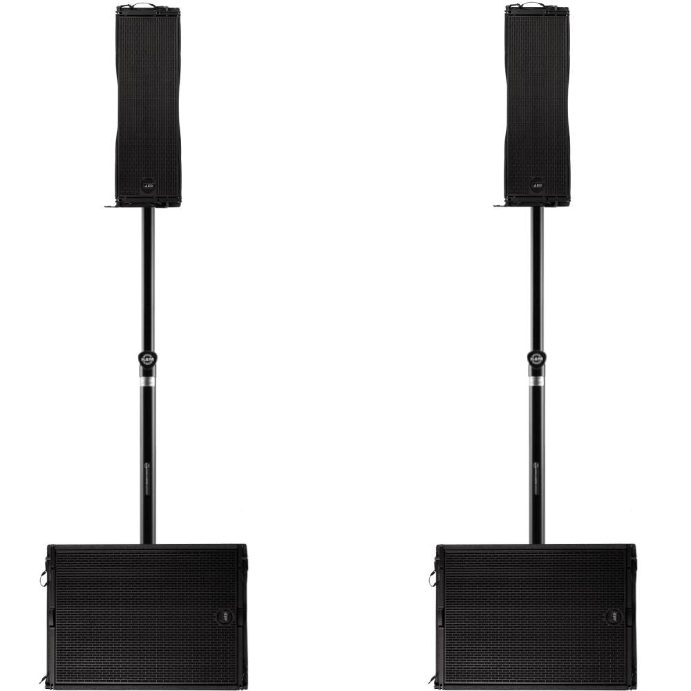 Pack sonorisation (2 caissons de basses AED SOLID15 + 2 HP AED FLEX6)