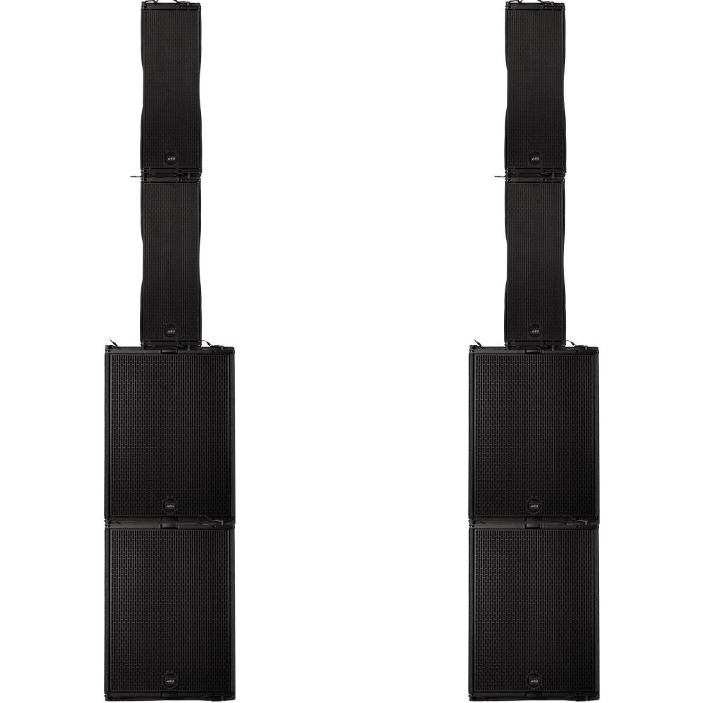 Pack sonorisation (4 caissons de basses AED SOLID15 + 4 HP AED FLEX6)