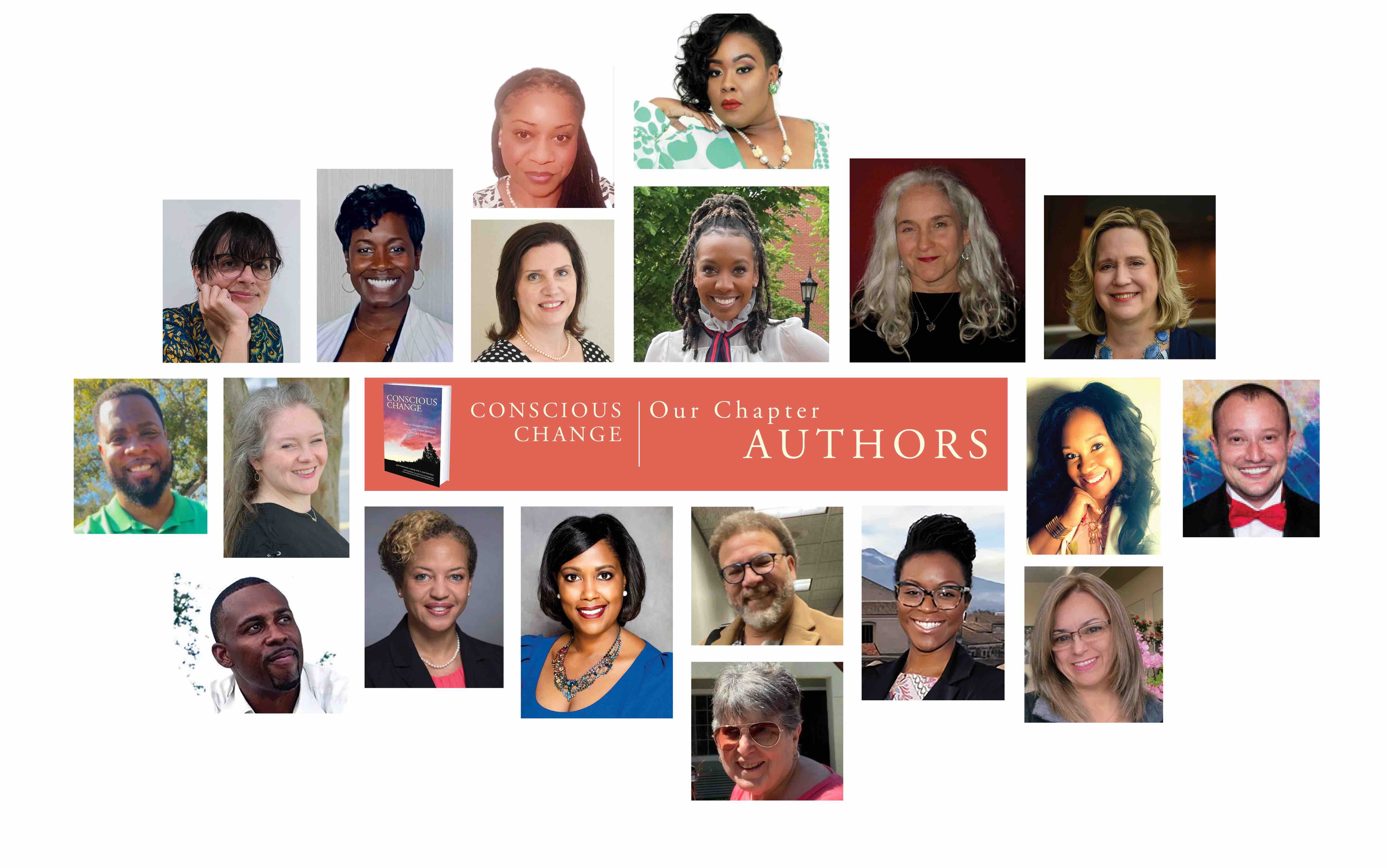 Conscious Change collage of contributor authors