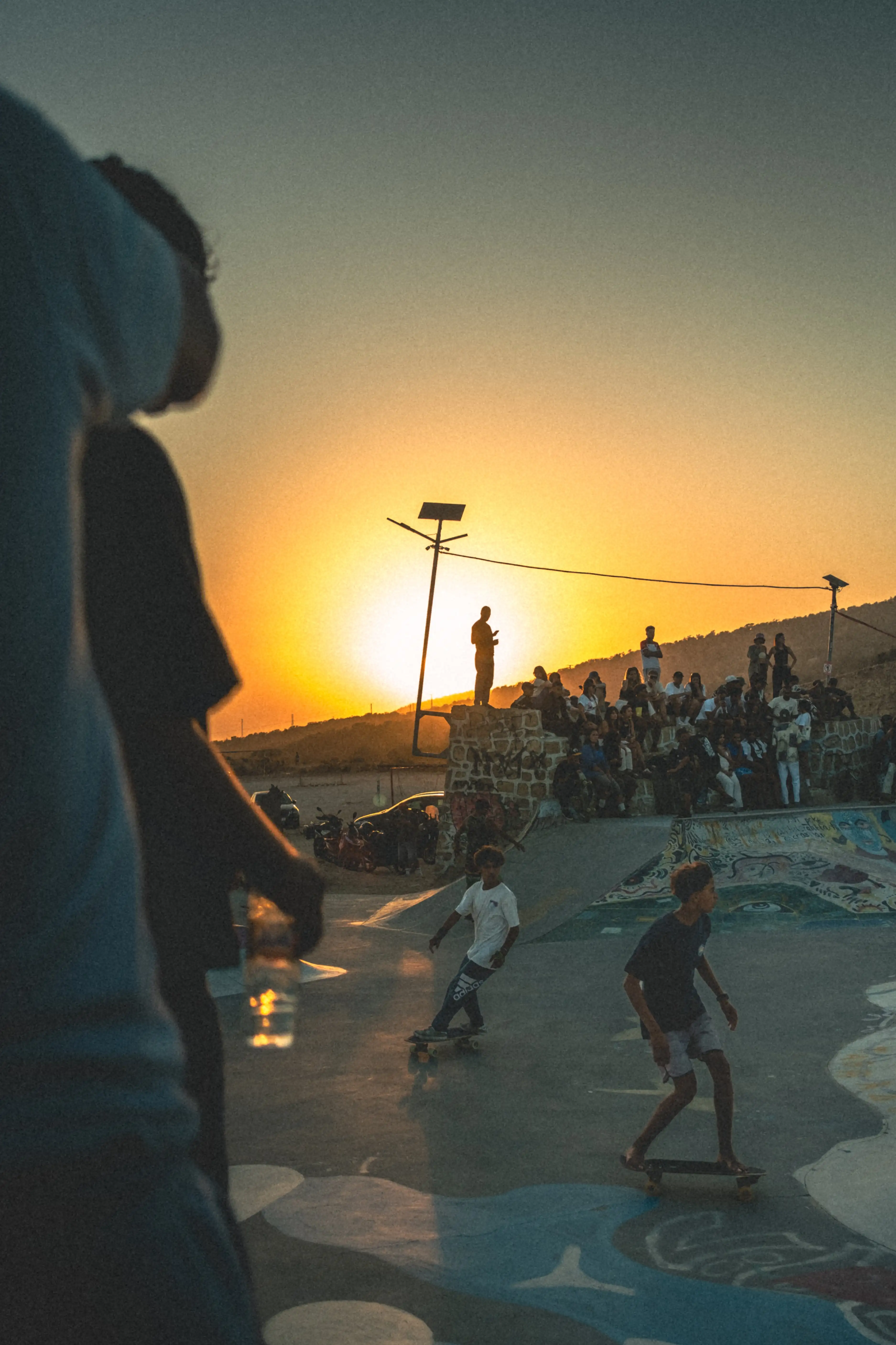 Sunset at the skatepark