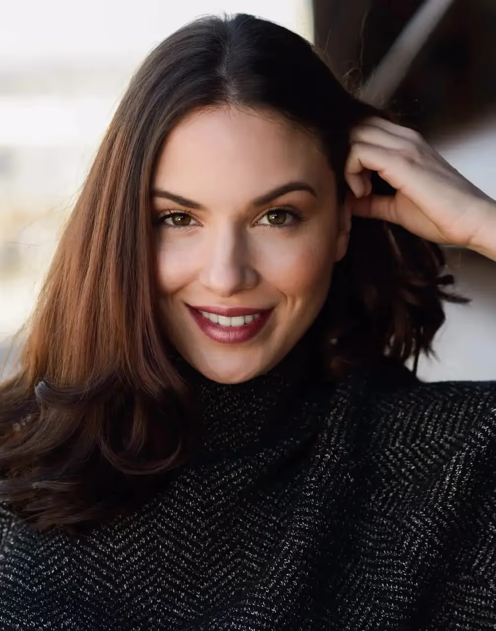 A person smiling