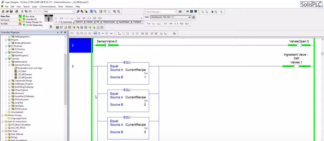 Masked Equals Instruction PLC Programming Bit Manipulation Optimization