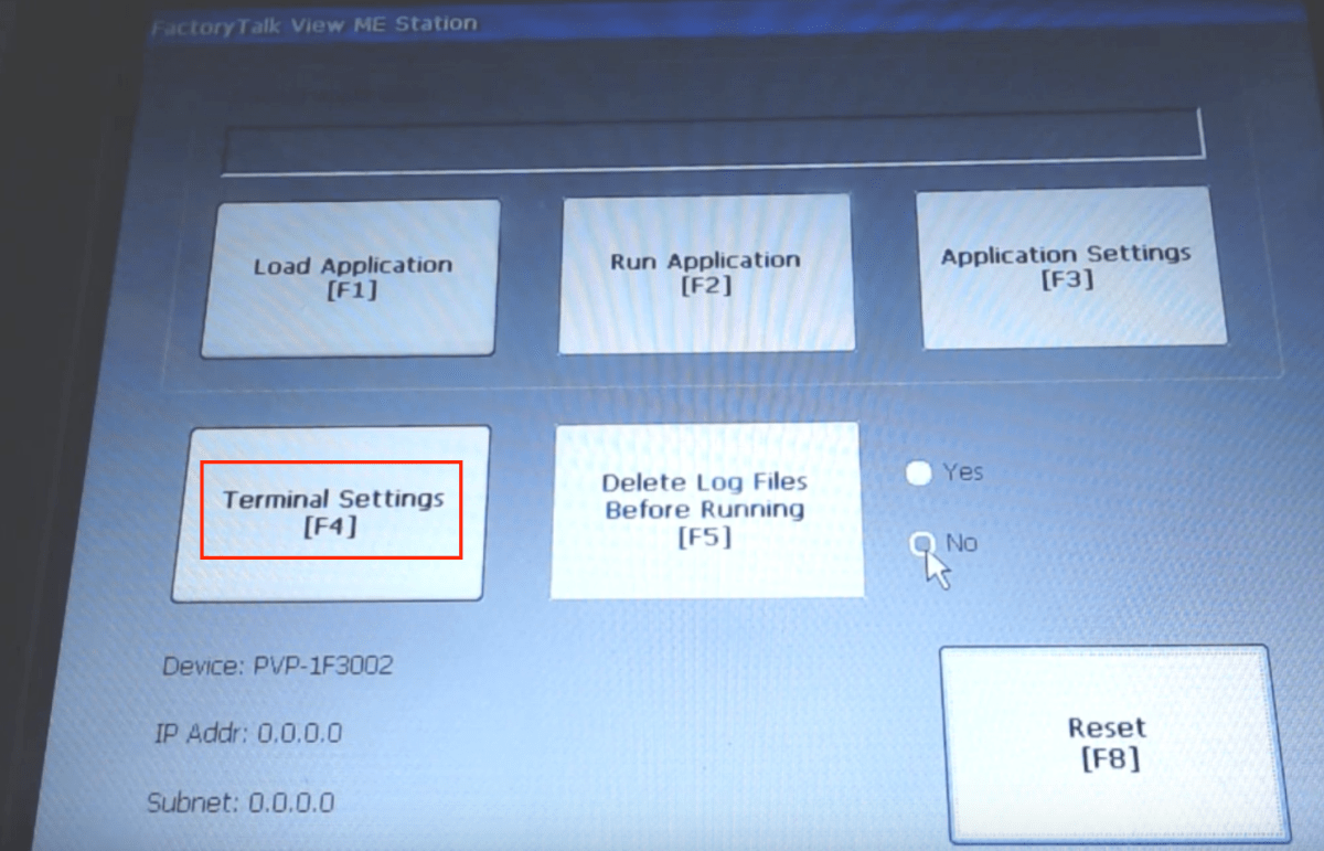 PanelViewPlusIPSettingsNetworkEtherNet