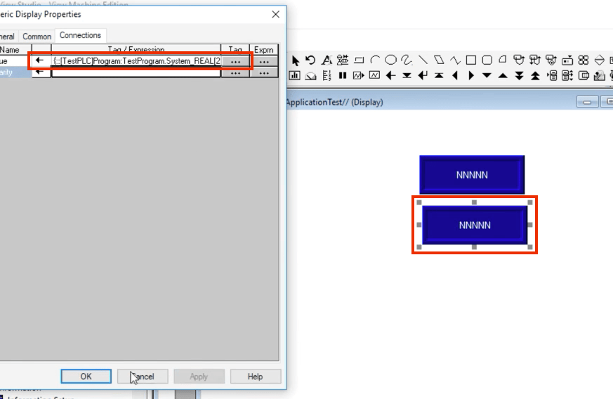 Numeric Display FactoryTalk View Studio Tag Browser Tutorial