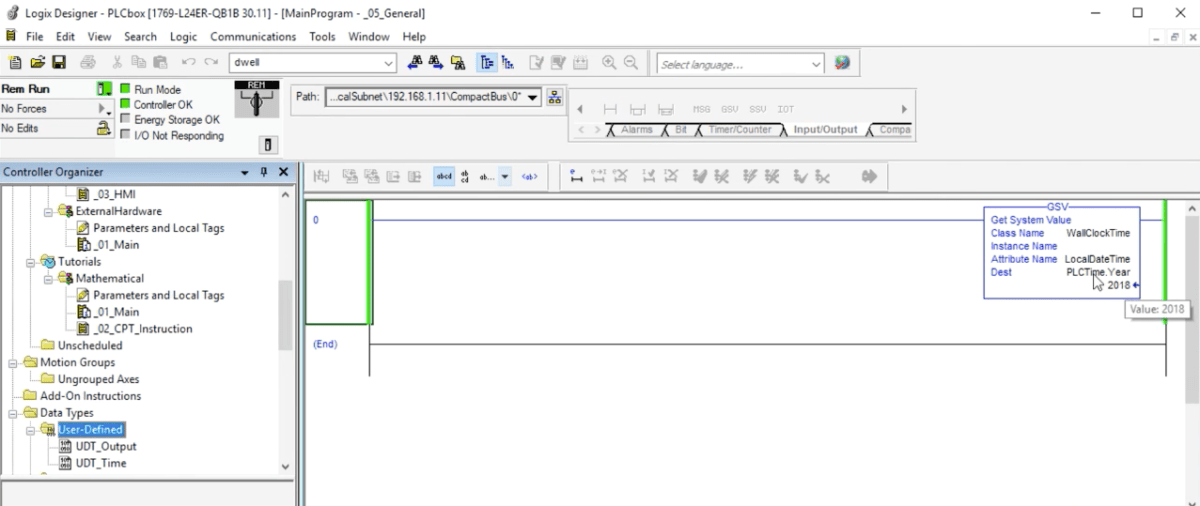 GSV Get System Value Instruction