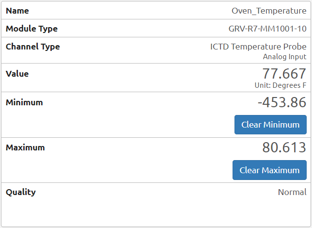 groov RIO - Analog Channel Settings for Temperature Readings