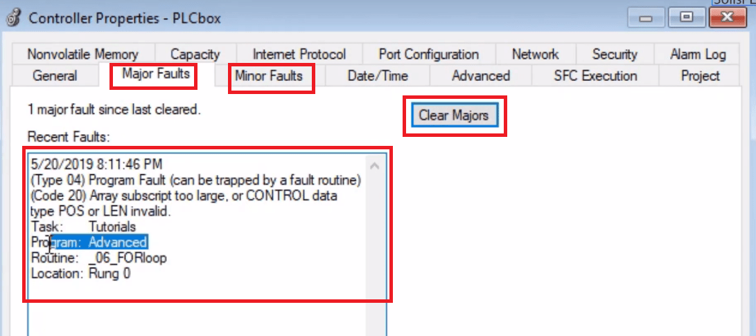 PLC Fault Finding | FOR Loop PLC Fault Diagnosis Troubleshooting in RSLogix 5000 Allen Bradley