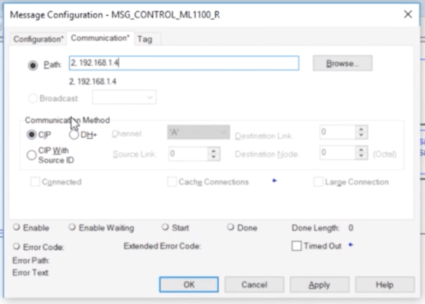 PLC Programming MSG Instruction - Send Data Between MicroLogix & CompactLogix PLCs Studio 5000