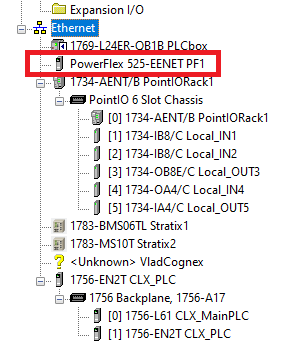 PowerFlex 525 VFD Setup - Programming Parameters Wiring Diagram RSLogix Studio 5000 EtherNet IP Address Start Stop IO Tree