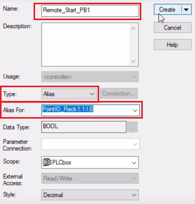 RSLogix 5000 Tag Structure - Creating Alias Tags for PLC Input Output Modules Point IO Studio 5000 Creation Software