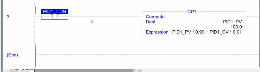 RSLogix PID Loop PLC Programming | Example of PID Control Instruction in Studio 5000 Testing