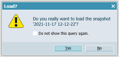 Loading a Snapshot
