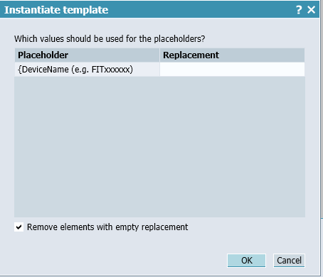 Instantiating a Template