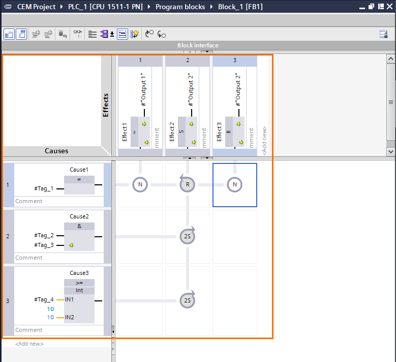 Figure 14 - Siemens PLC Programming | Testing a CEM Program Developed in TIA Portal