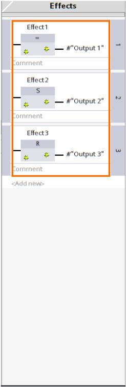 Figure 10 - Siemens PLC Programming | Effect Instructions Examples - Assignment, Set, and Reset Effect Instructions