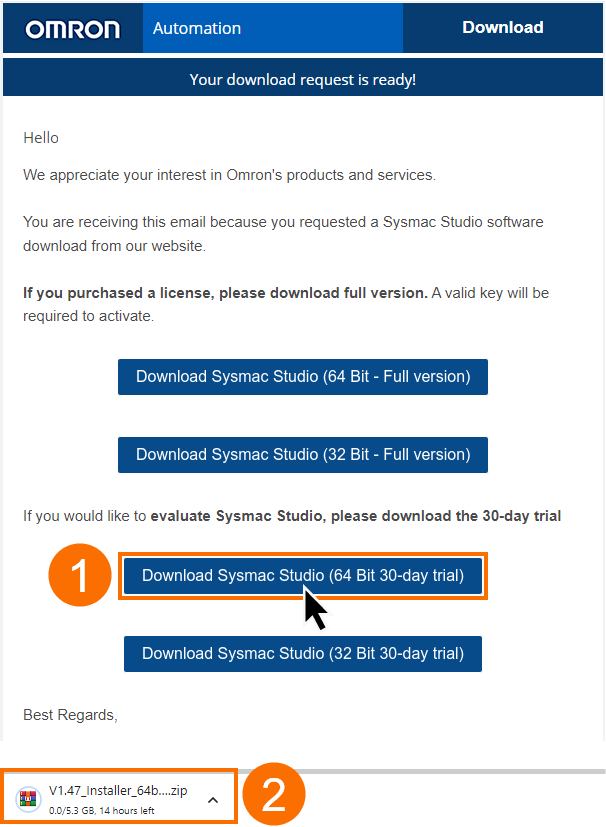 Figure 7 - Omron Sysmac Studio Download | Sysmac Studio Download