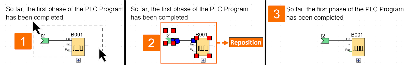 Figure 3.2 - Siemens LOGO! PLC Training | Movement synchronization of a linked comment with its associated figure