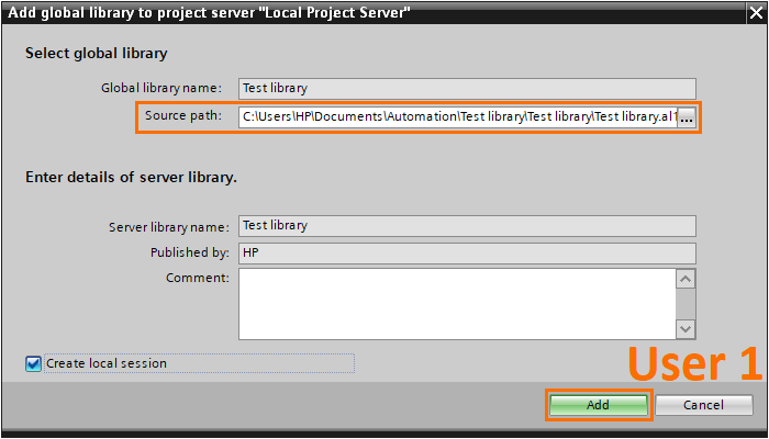 Figure 2.7 - Advanced Siemens TIA Portal PLC Programming | Adding the source path of the library