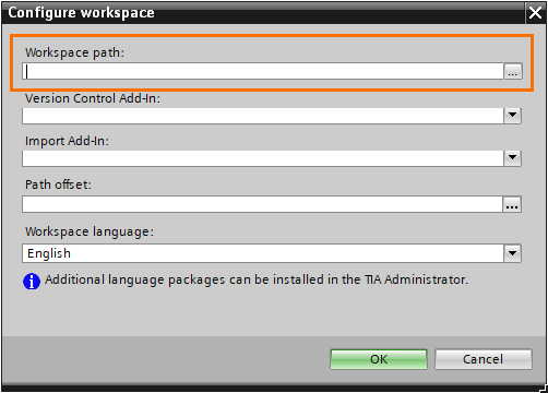 Figure 1.10 - Git / Version Control for PLCs | Workspace configuration