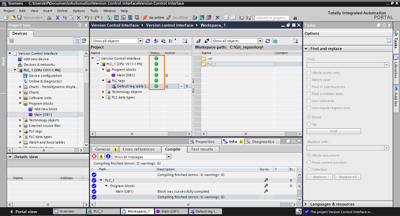 Figure 1.20 - Git / Version Control for PLCs | Blocks are now updated