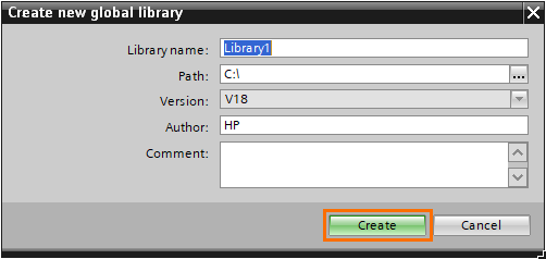 Figure 1.5 - Siemens TIA Portal Libraries | Setting the new library