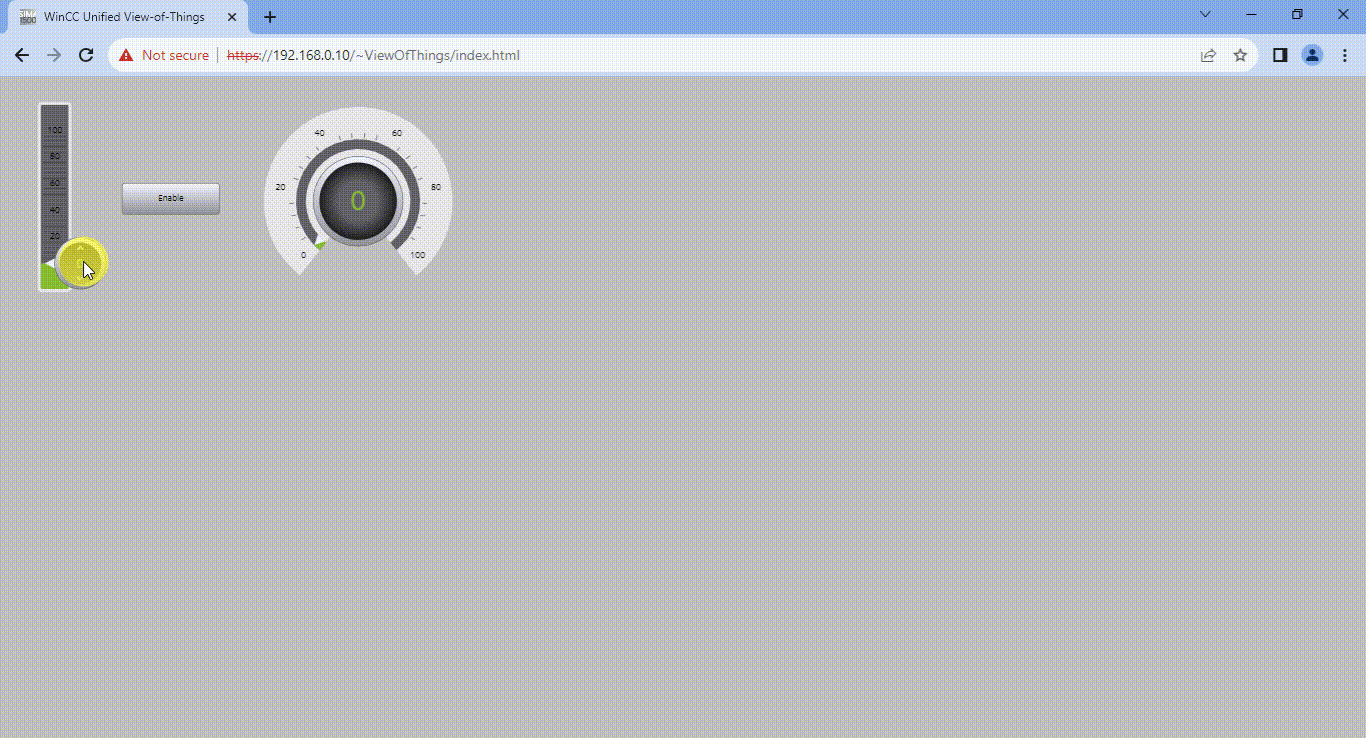 Figure 1.36 - TIA Portal View of Things | VOT application test