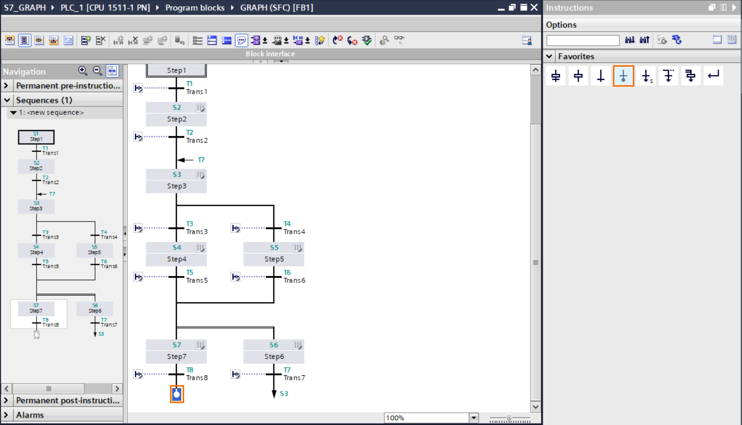 Figure 2.15 - TIA Portal GRAPH Language | Adding an ‘end of sequence.’