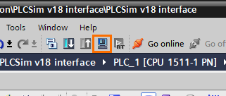 Figure 3.1 - PLCSIM Siemens TIA Portal V18 | Starting the simulation