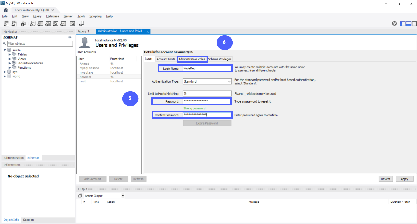 Figure 4.7 - Siemens TIA Portal PLC MySQL Google Sheets Data | MySQL Server Add New User