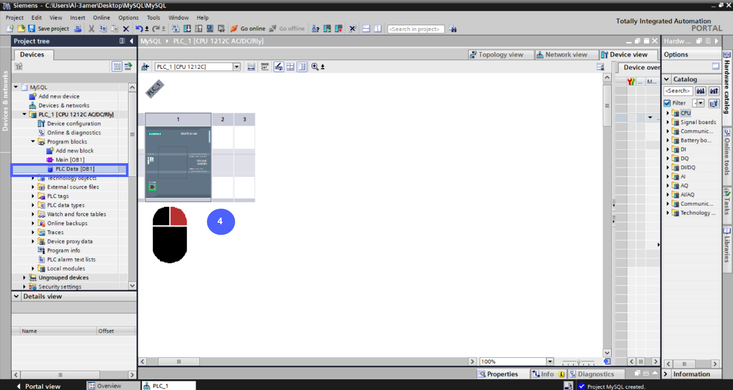 Figure 5.9 - Siemens TIA Portal PLC MySQL Google Sheets Data | PLC Data Block