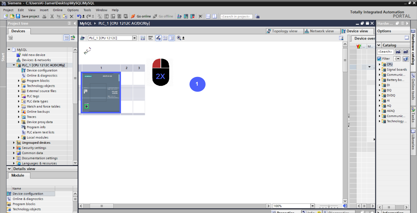 Figure 5.5 - Siemens TIA Portal PLC MySQL Google Sheets Data | PLC Configuration 