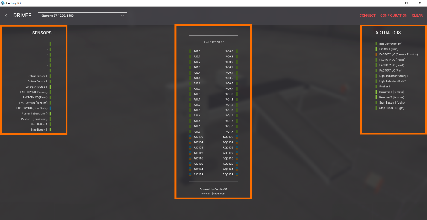 Figure 1.14 - Getting Started with Siemens S7-1200 in Factory IO | Factory IO Siemens S7-1200 S7-1500