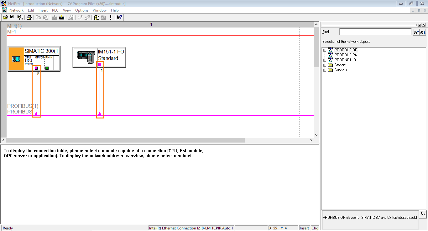 Figure 3.9 - Siemens SIMATIC Manager STEP7 PLC Programming | Network manager