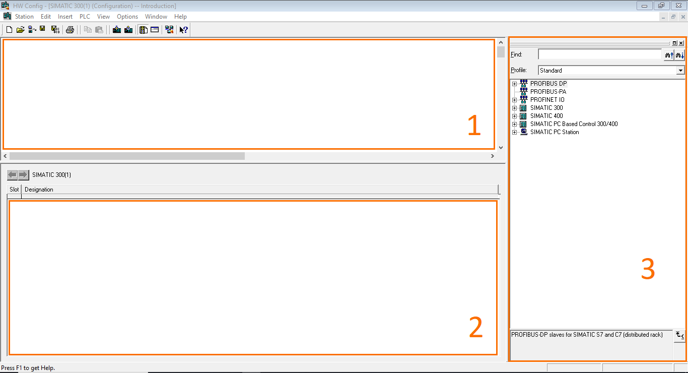 Figure 2.3 - Siemens SIMATIC Manager STEP7 PLC Programming | Hardware configuration interface