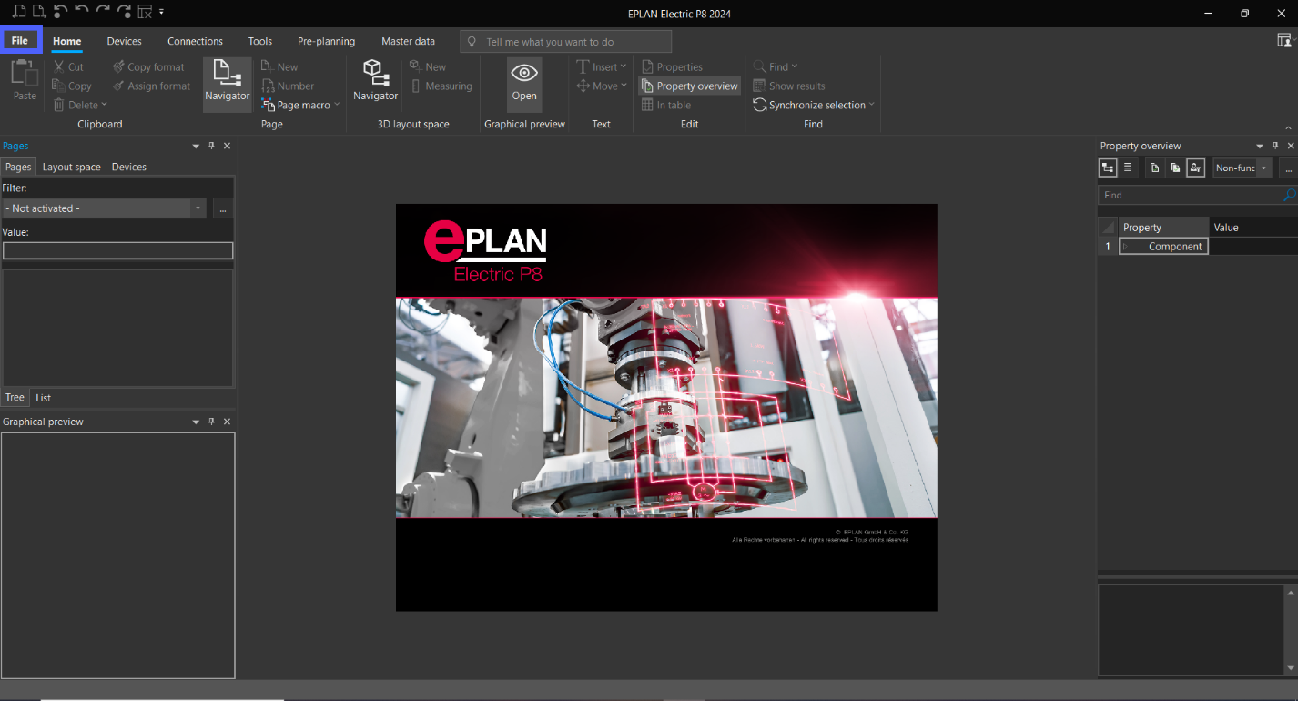 Figure 2.1 - Industrial Control Panel Schematics Using EPLAN | EPLAN New Project