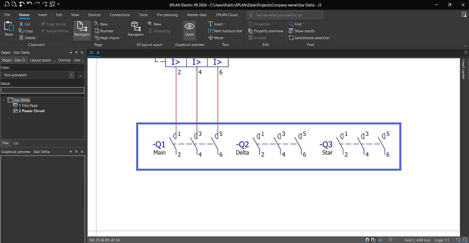 Figure 5.20 - Industrial Control Panel Schematics Using EPLAN | Function Text