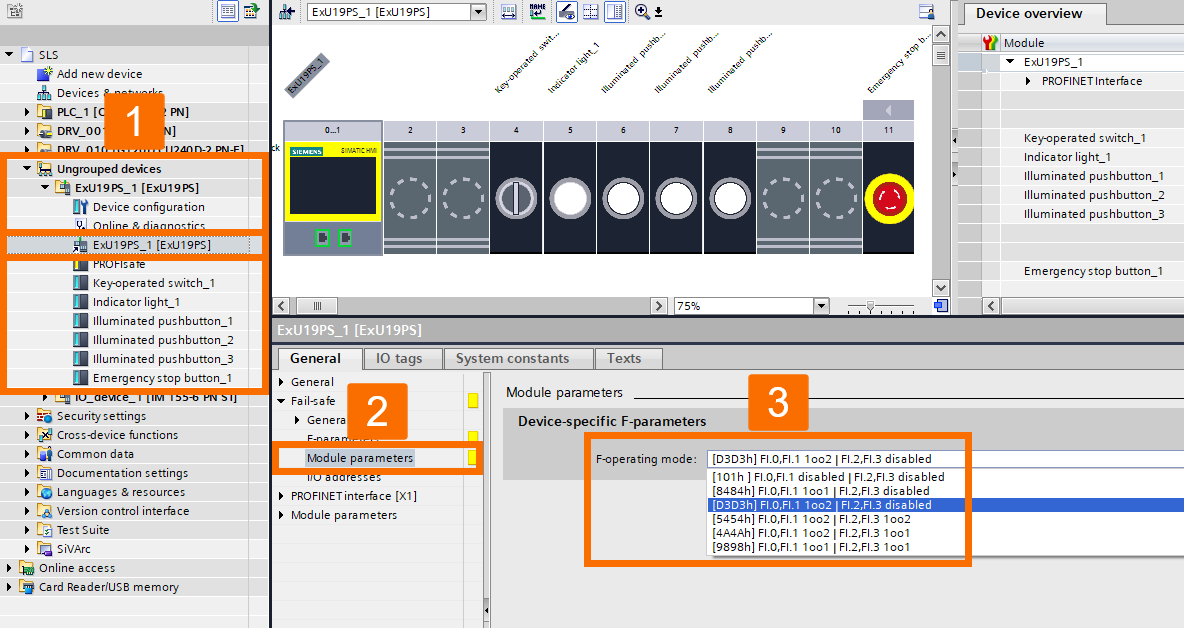 Figure 2.17: Enhancing Siemens drive safety - Extension unit configuration